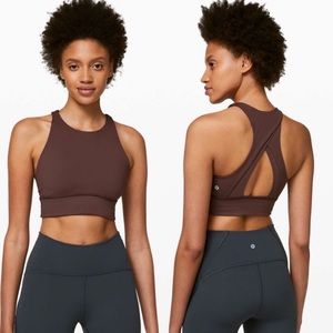 {Lululemon} Ignite Bra in Cherry Cola Size 2/XS Sports Bra Yoga